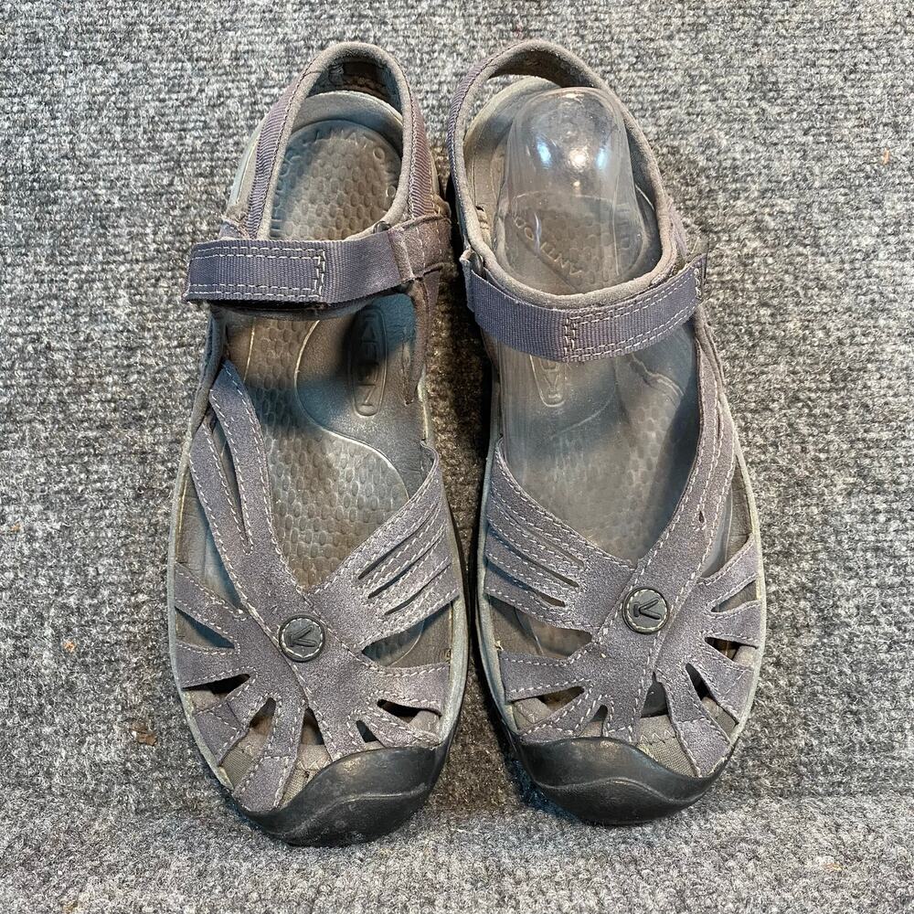 KEEN Rose Hiking Water Comfort Gray Strappy Athletic Sandals Womens 8 EU 38.5